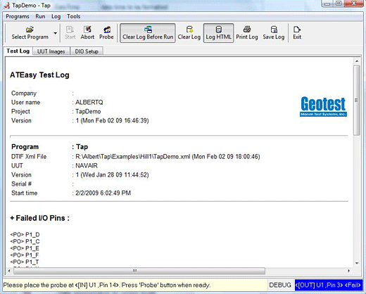 DtifEasy Log Files